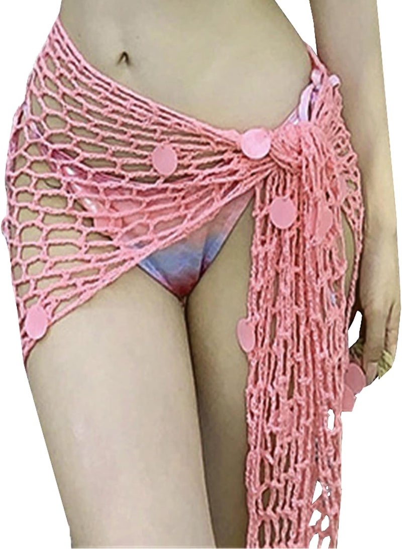 Ldcx Green Swimwear Cover Up Crochet Sarong,Sexy Fashion Beach Hand Crochet Shawl Capelet Fishnet Net Skirt.(SJJ42) - Image 2